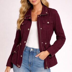Maroon jacket YMI small‎